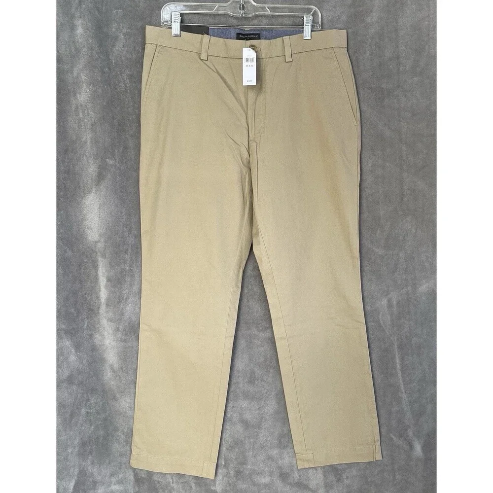Banana Republic Men’s Aiden Chino Slim Fit Khaki Pants Size 34x30